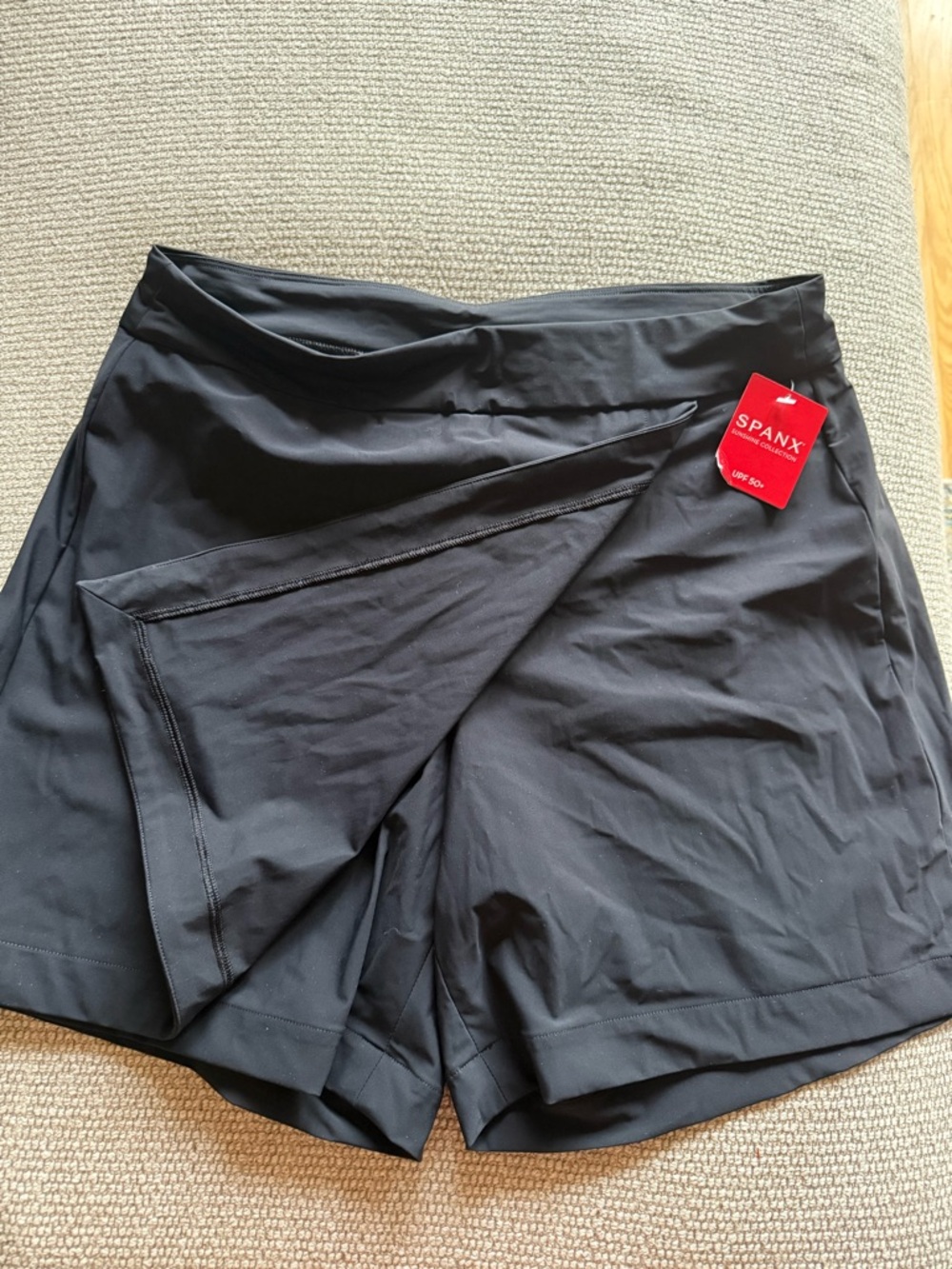 SPANX Black Women's Skort with Built-In Shorts